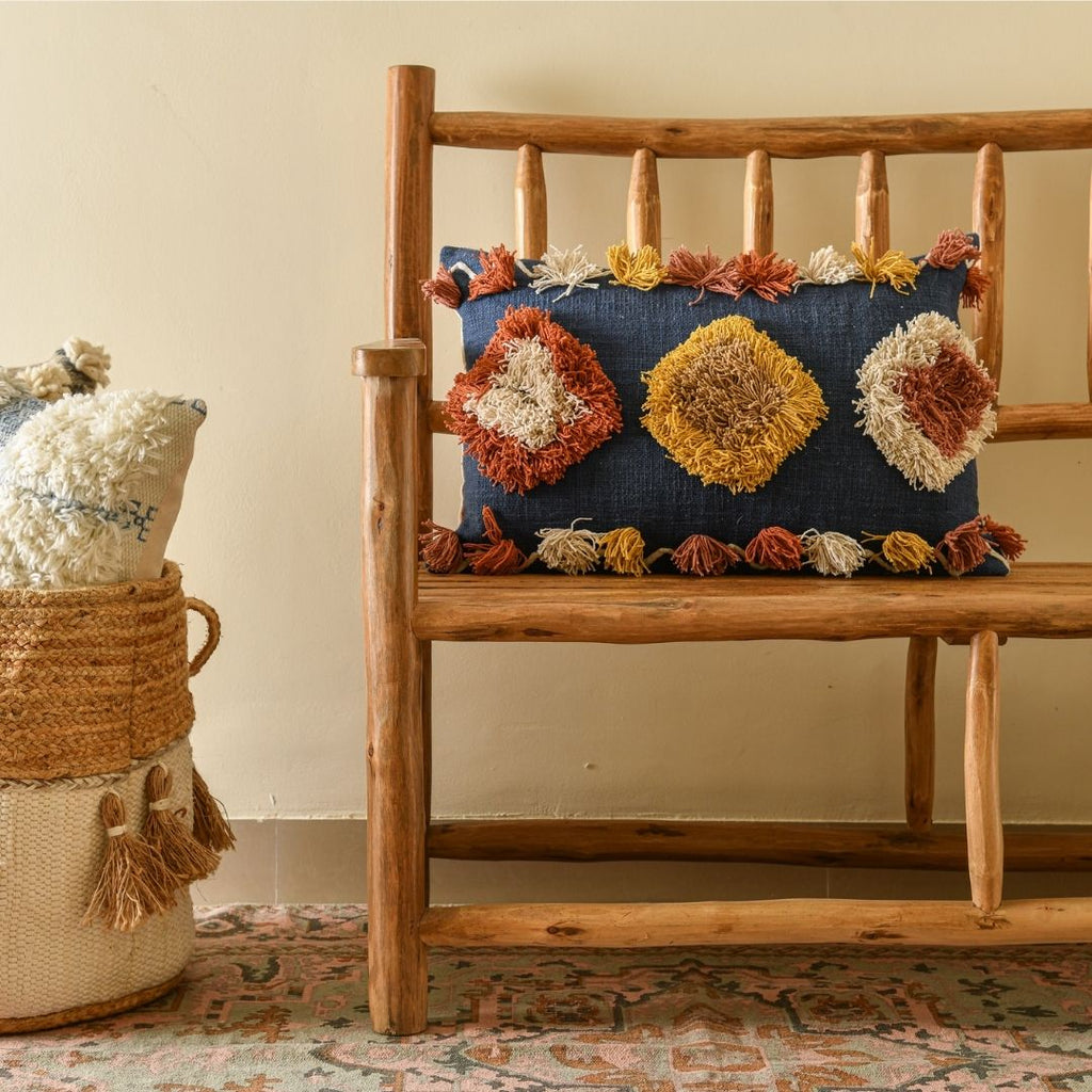Shaggy boho cushions for the wanderlust nomad in you.